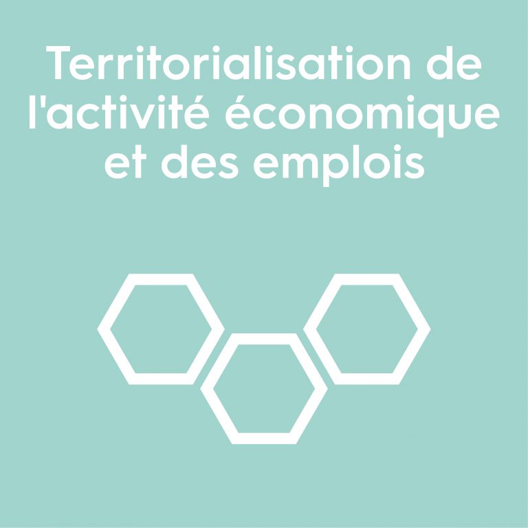 Territorialisation de l’activité économique et des emplois